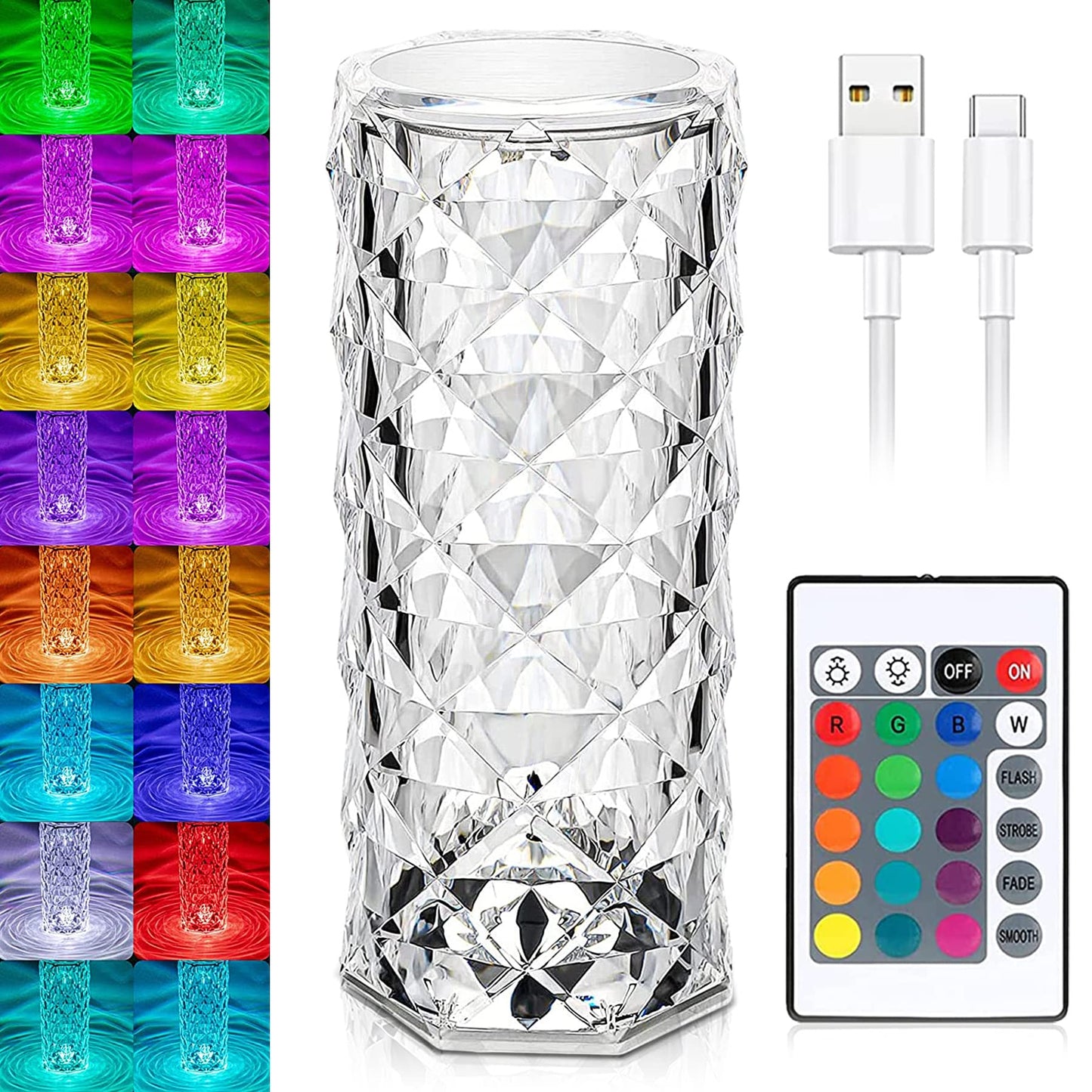 LED Crystal Lamp | XL 16 Colour RGB